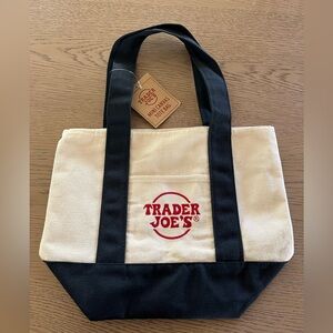 Trader Joe's Mini Canvas Tote Bag 💙